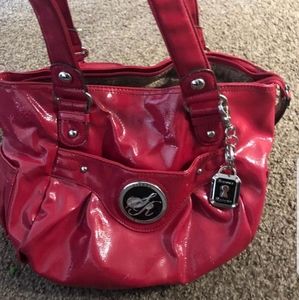 Pretty hot pink shiny purse